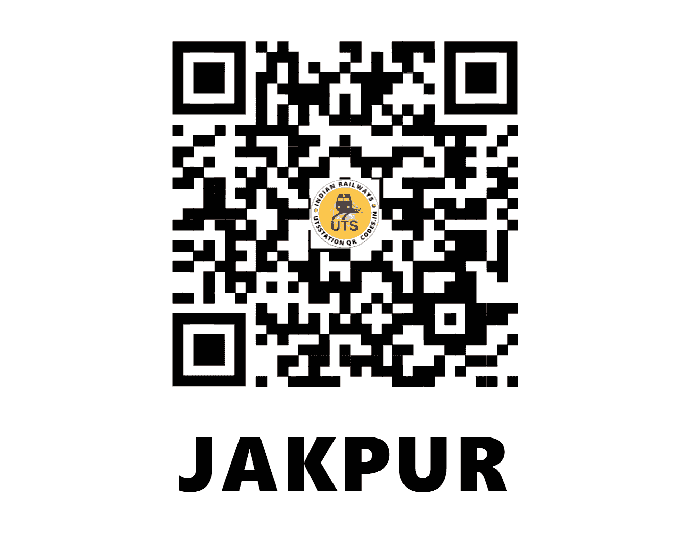 UTS QR Code for JAKPUR - JPR (SE - WEST BENGAL)